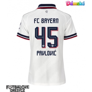 Bayern Munich Aleksandar Pavlovic #45 Dámské Venkovní Dres 2026-27 Krátký Rukáv Bayern Munich Aleksandar Pavlovic #45 Dámské Venkovní Dres 2026-27 Krátký Rukáv